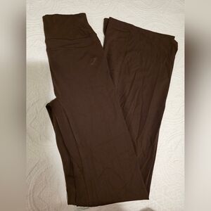 Gymshark Boot Cut & Flare Pants in Dark Brown